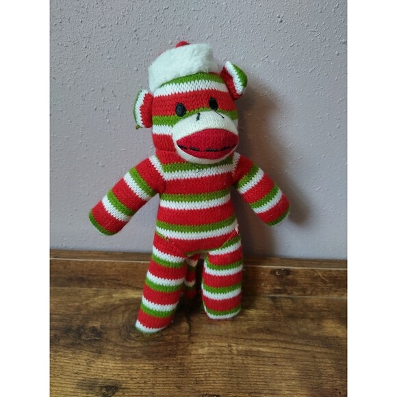 Dan Dee Sock Monkey Plush Christmas 12" - Picture 1 of 6